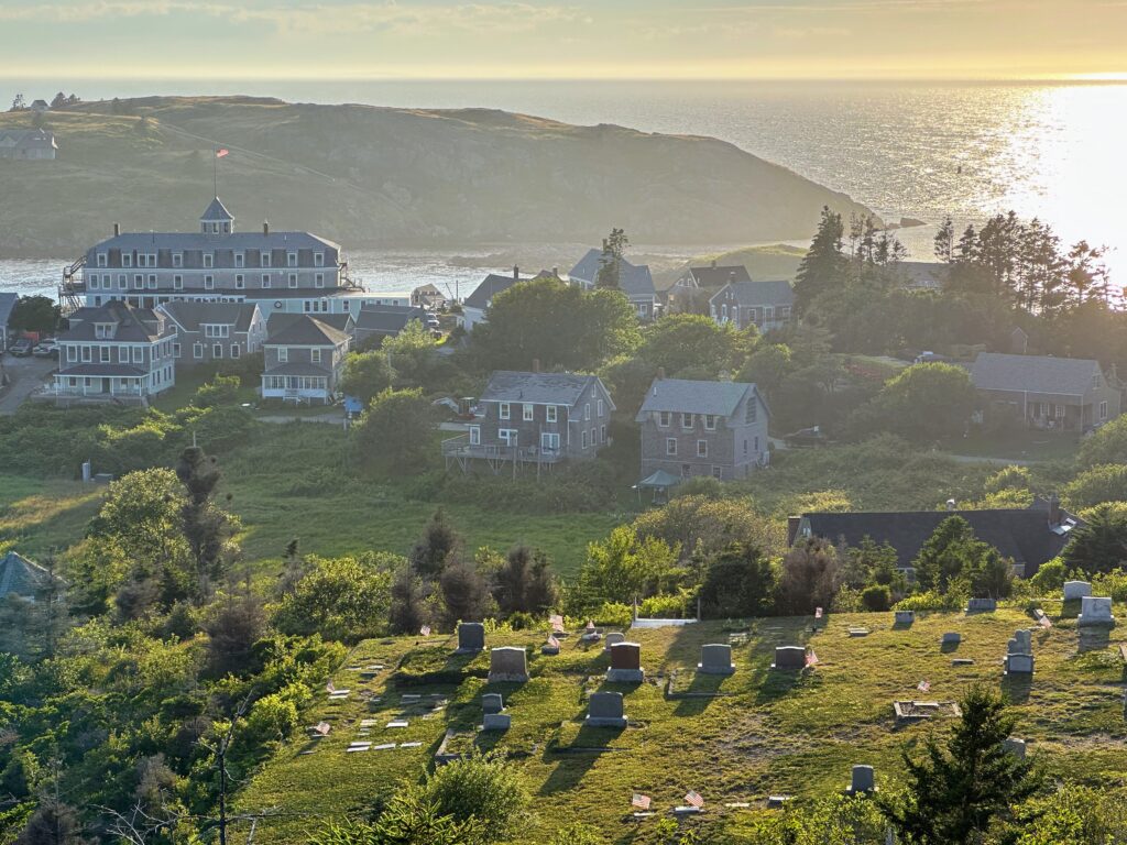 Monhegan Island at Sunset