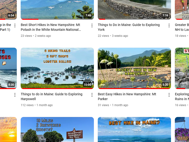 List of YouTube Videos